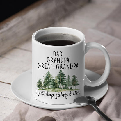 For Great Grandpa | Ceramic Coffee Mug | Father's Day Gift | Stylish Printed Design | Tea & Coffee Cup | 11oz