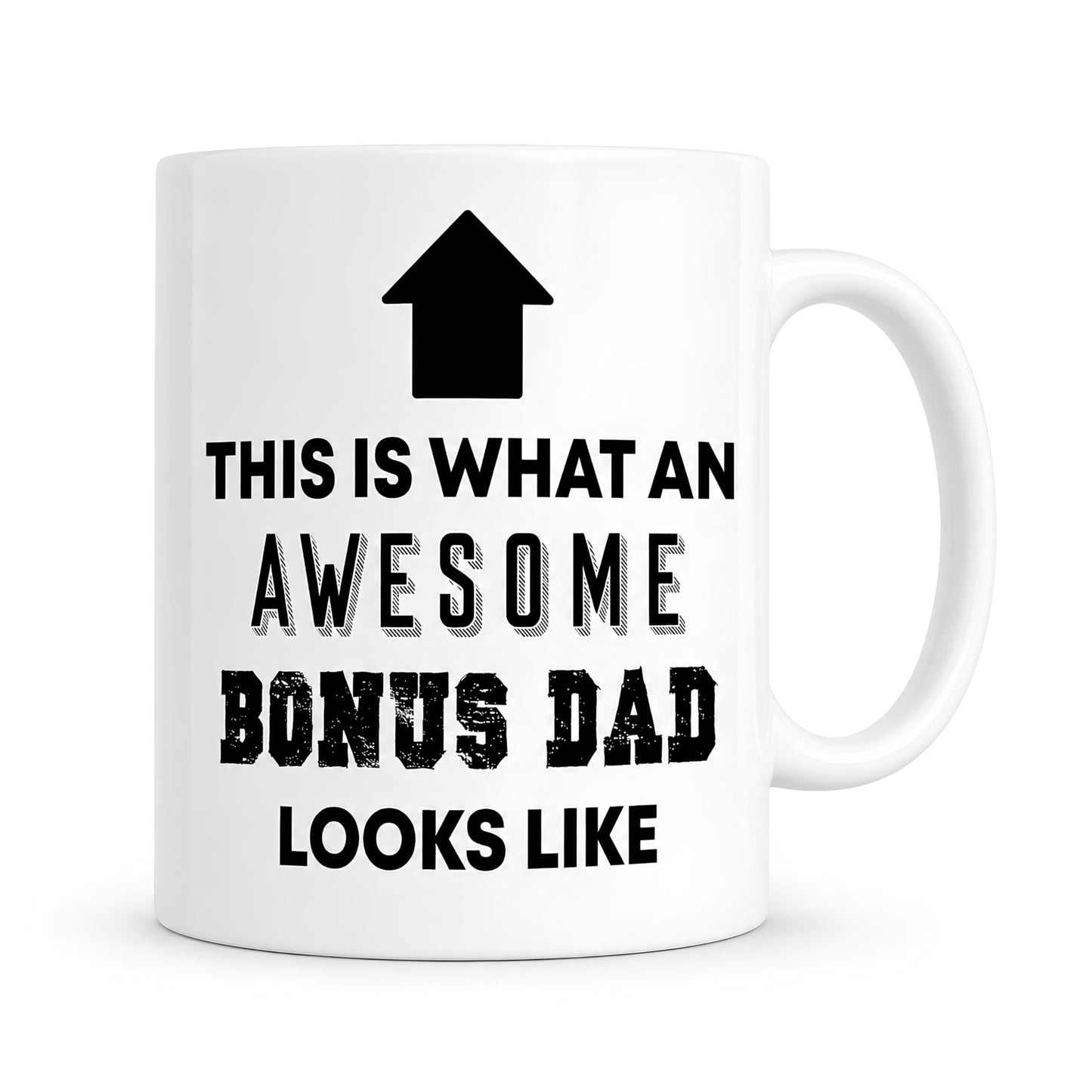 Step Dad | Ceramic Coffee Mug | Father's Day Gift | Stylish Printed Design | Tea & Coffee Cup | 11oz