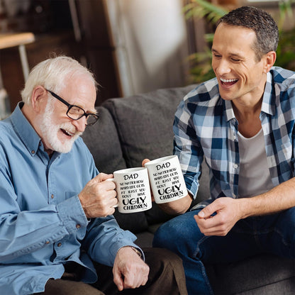 Dad from Daughter Son Wifeï¼Œ Funny for Dadï¼ŒUnique for Father Husband Men Him | Ceramic Coffee Mug | Father's Day Gift | Stylish Printed Design | Tea & Coffee Cup | 11oz