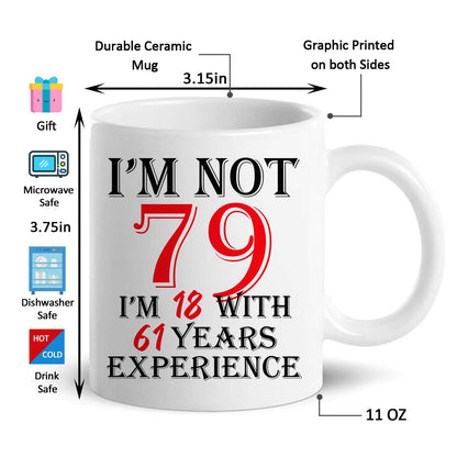 1947 79th for Women Men | Ceramic Coffee Mug | Father's Day Gift | Stylish Printed Design | Tea & Coffee Cup | 11oz