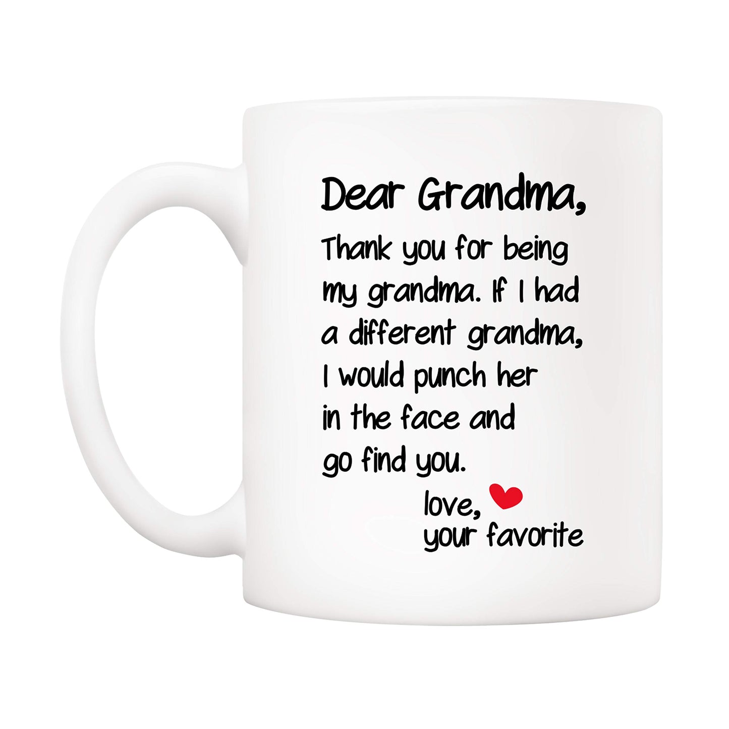 Mother's Day Funny Grandma from Grandson Granddaughter | Ceramic Coffee Mug | Father's Day Gift | Stylish Printed Design | Tea & Coffee Cup | 11oz
