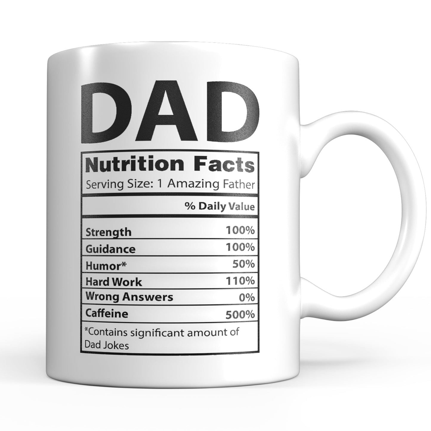 Funny for Dad | Ceramic Coffee Mug | Father's Day Gift | Stylish Printed Design | Tea & Coffee Cup | 11oz