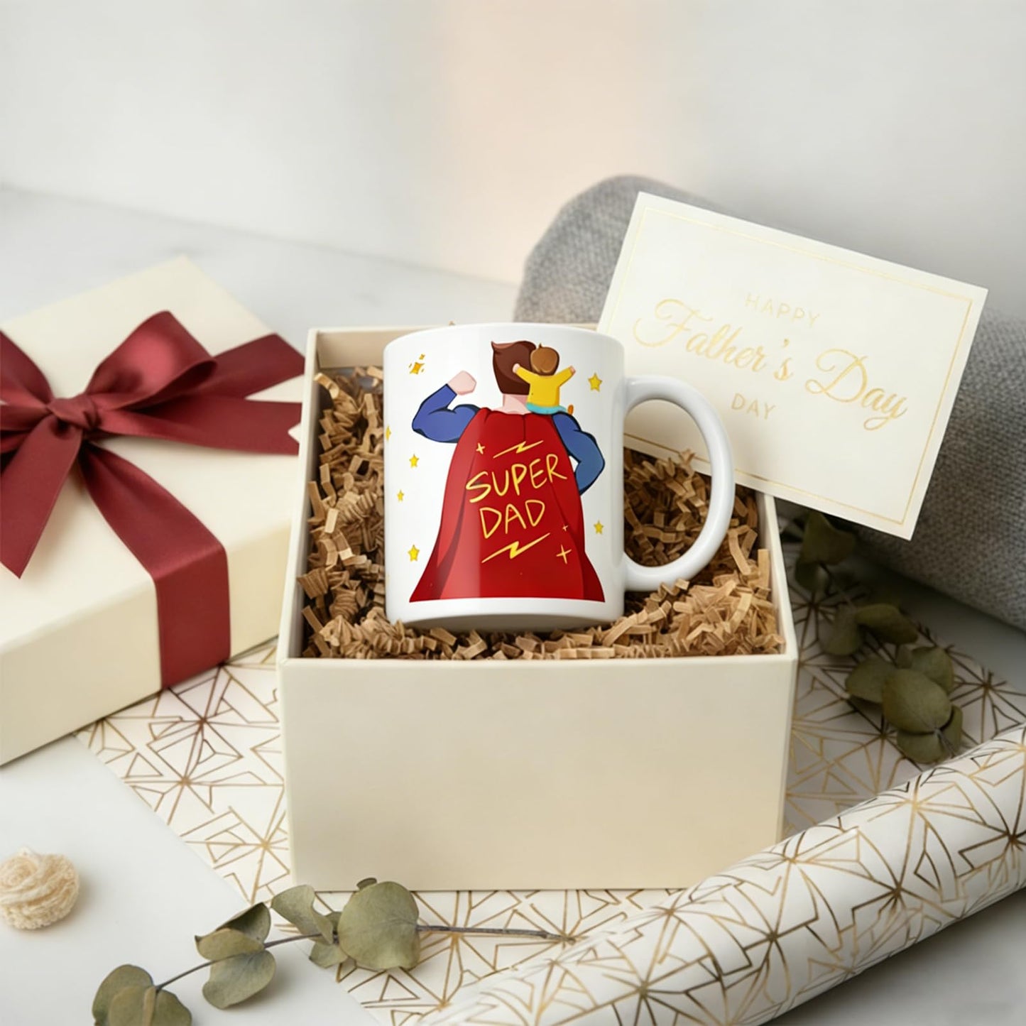 Super Dad Dad Mugs for you are My Hero Mugs for Father for Men fatherâ€™s day for New | Ceramic Coffee Mug | Father's Day Gift | Stylish Printed Design | Tea & Coffee Cup | 11oz