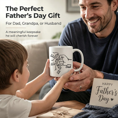 for Dad from Daughter Son | Ceramic Coffee Mug | Father's Day Gift | Stylish Printed Design | Tea & Coffee Cup | 11oz