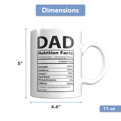 Funny for Dad | Ceramic Coffee Mug | Father's Day Gift | Stylish Printed Design | Tea & Coffee Cup | 11oz