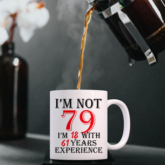 1947 79th for Women Men | Ceramic Coffee Mug | Father's Day Gift | Stylish Printed Design | Tea & Coffee Cup | 11oz