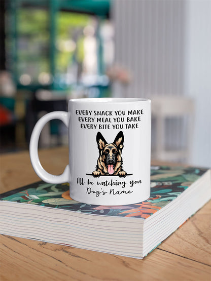 Personalized German Shepherd | Ceramic Coffee Mug | Father's Day Gift | Stylish Printed Design | Tea & Coffee Cup | 11oz