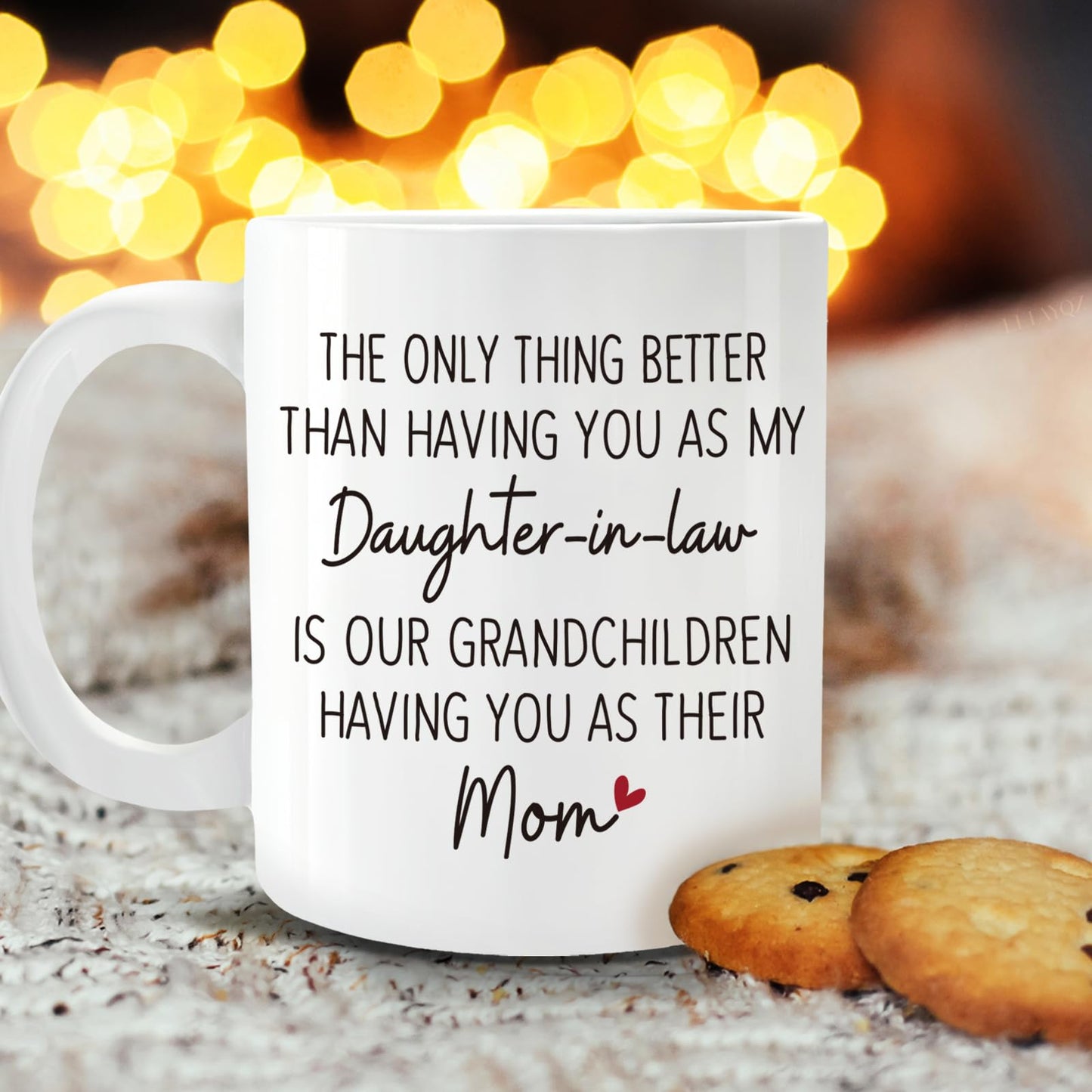 Daughter in Law for DIL from Mother in Law | Ceramic Coffee Mug | Father's Day Gift | Stylish Printed Design | Tea & Coffee Cup | 11oz