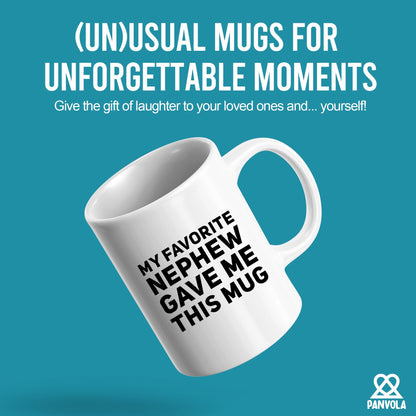 My Favorite Nephew Gave Me This To Uncle Auntie Mother's Day Father's Day New Aunt Funcle Coffee | Ceramic Coffee Mug | Father's Day Gift | Stylish Printed Design | Tea & Coffee Cup | 11oz