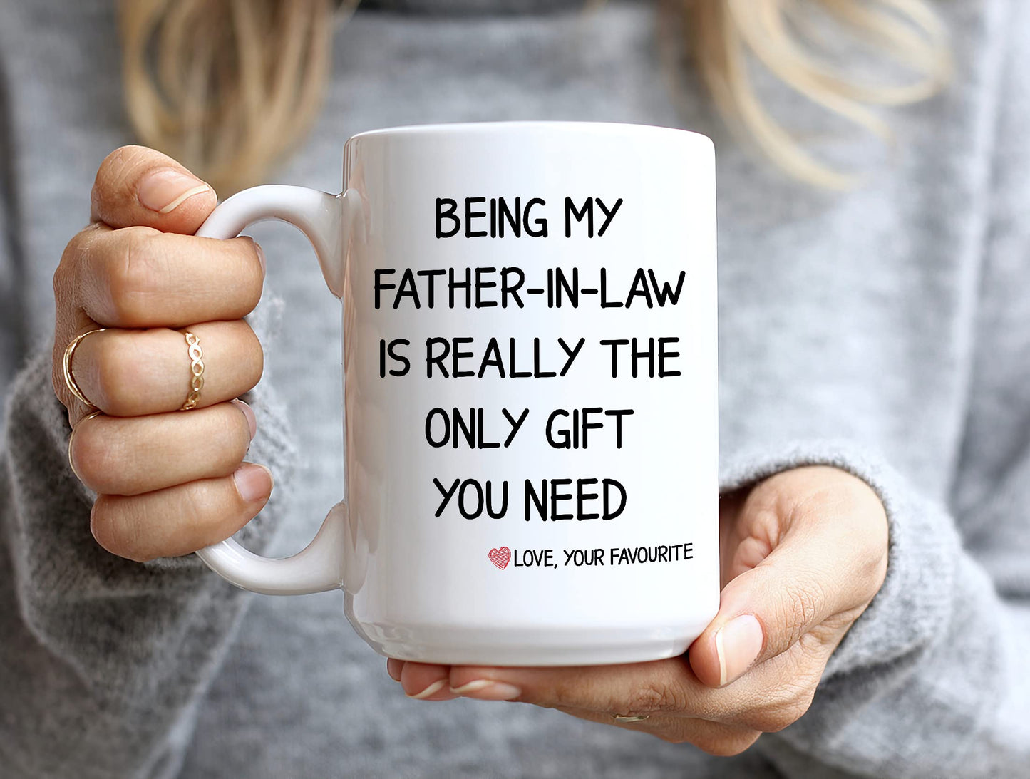 Father In Law | Ceramic Coffee Mug | Father's Day Gift | Stylish Printed Design | Tea & Coffee Cup | 11oz