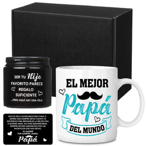 3 Pcs Father's Day for Dad in Spanish | Ceramic Coffee Mug | Father's Day Gift | Stylish Printed Design | Tea & Coffee Cup | 11oz