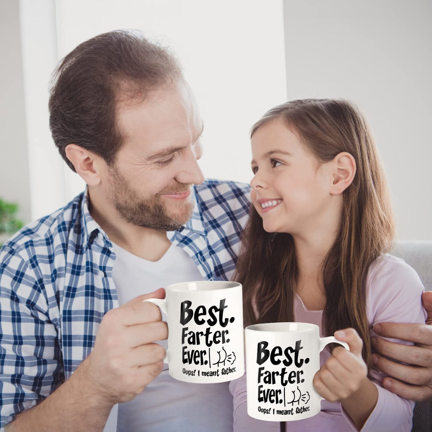 Funny for Husband Dad Him from Daughter Son Kids Wife | Ceramic Coffee Mug | Father's Day Gift | Stylish Printed Design | Tea & Coffee Cup | 11oz