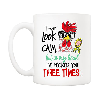 Funny Rooster | Ceramic Coffee Mug | Father's Day Gift | Stylish Printed Design | Tea & Coffee Cup | 11oz