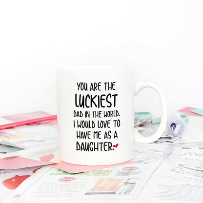 Funny Father's Day Dad | Ceramic Coffee Mug | Father's Day Gift | Stylish Printed Design | Tea & Coffee Cup | 11oz