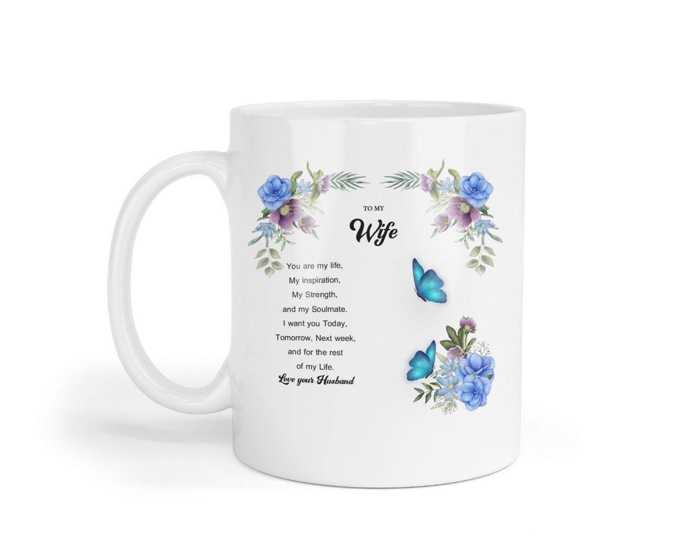 To My Wife Mug & Coaster Set: Romantic Gift From Husband