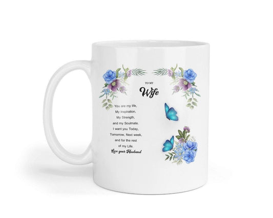 To My Wife Mug & Coaster Set: Romantic Gift From Husband