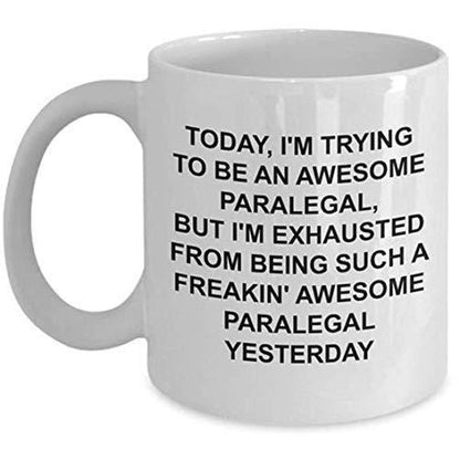 Funny Paralegal Mug – Sarcastic Office Gift, UK Made