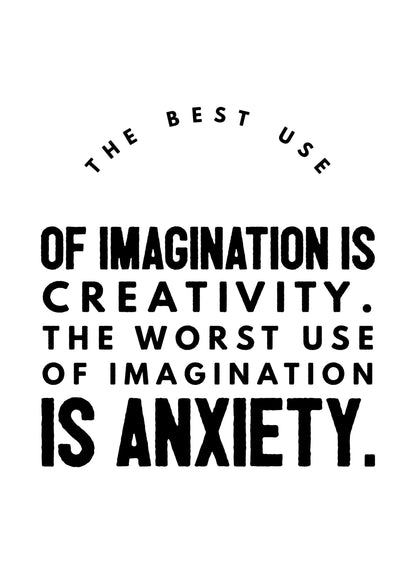 Imagination Use Is Creativity Motivational Positive Quote Art Poster Wall