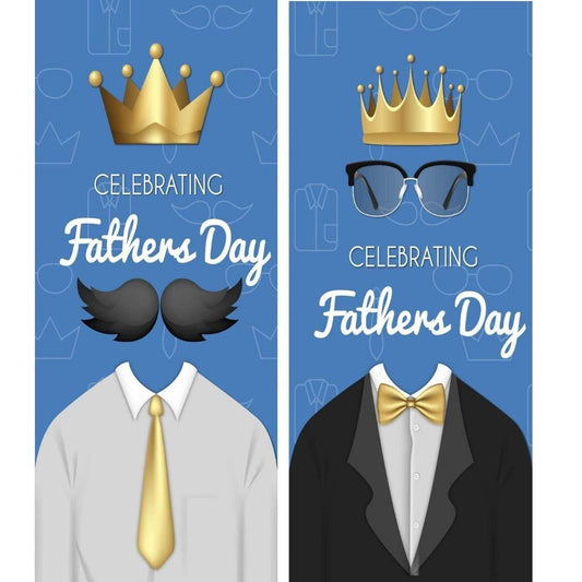 2x Happy Fathers Day Banner Dad Party Celebration Bunting Door Decorations