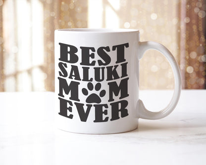 Saluki Mom Mug - Funny Dog Lover Gift for Her