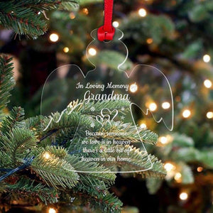 Personalised Name Memorial Christmas Bauble Xmas Gift In Loving Memory Ornament