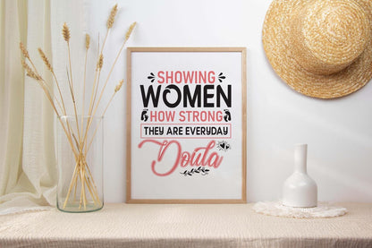 Showing Women Mothers Day Inspirational Mom Love Mum Grandma Poster Wall Art
