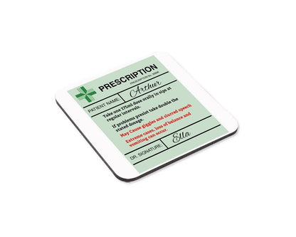 Funny Personalised Doctor Prescription Coffee Mug Coaster Set Dr Nurse Hospital Gift