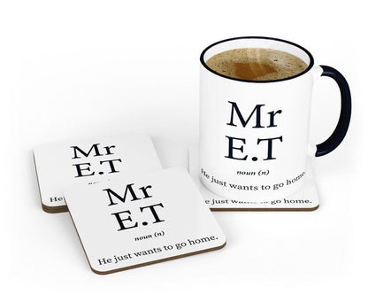 E.T. Useless Coworker Mug & Coaster Set: Funny Office Gift