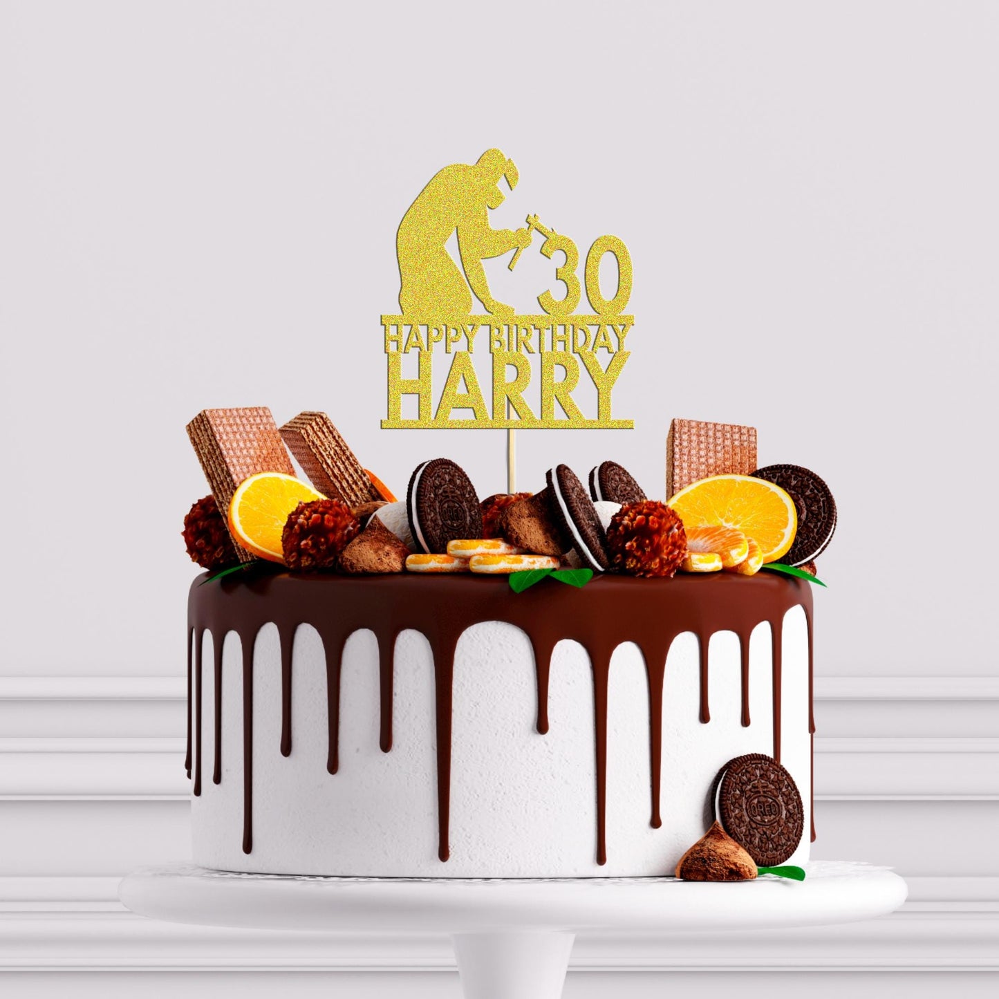 Welder Cake Topper Personalised Welding Birthday Decoration Add Any Name & Age