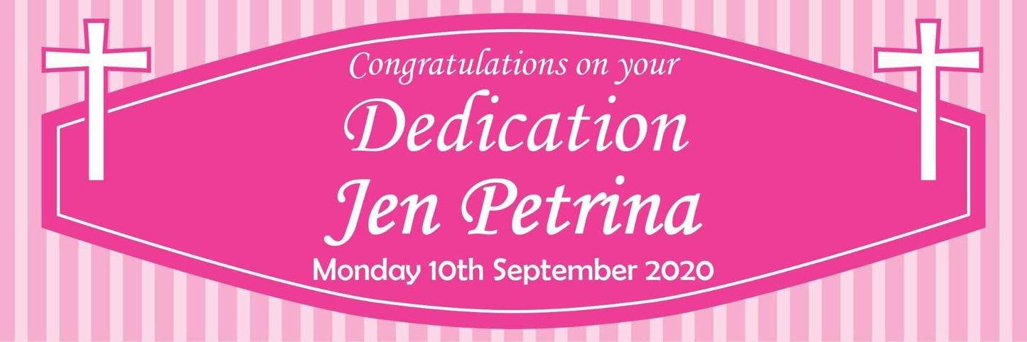 2 Personalised Dedication Congratulation Celebration Banners Decoration Posters