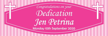 2 Personalised Dedication Congratulation Celebration Banners Decoration Posters