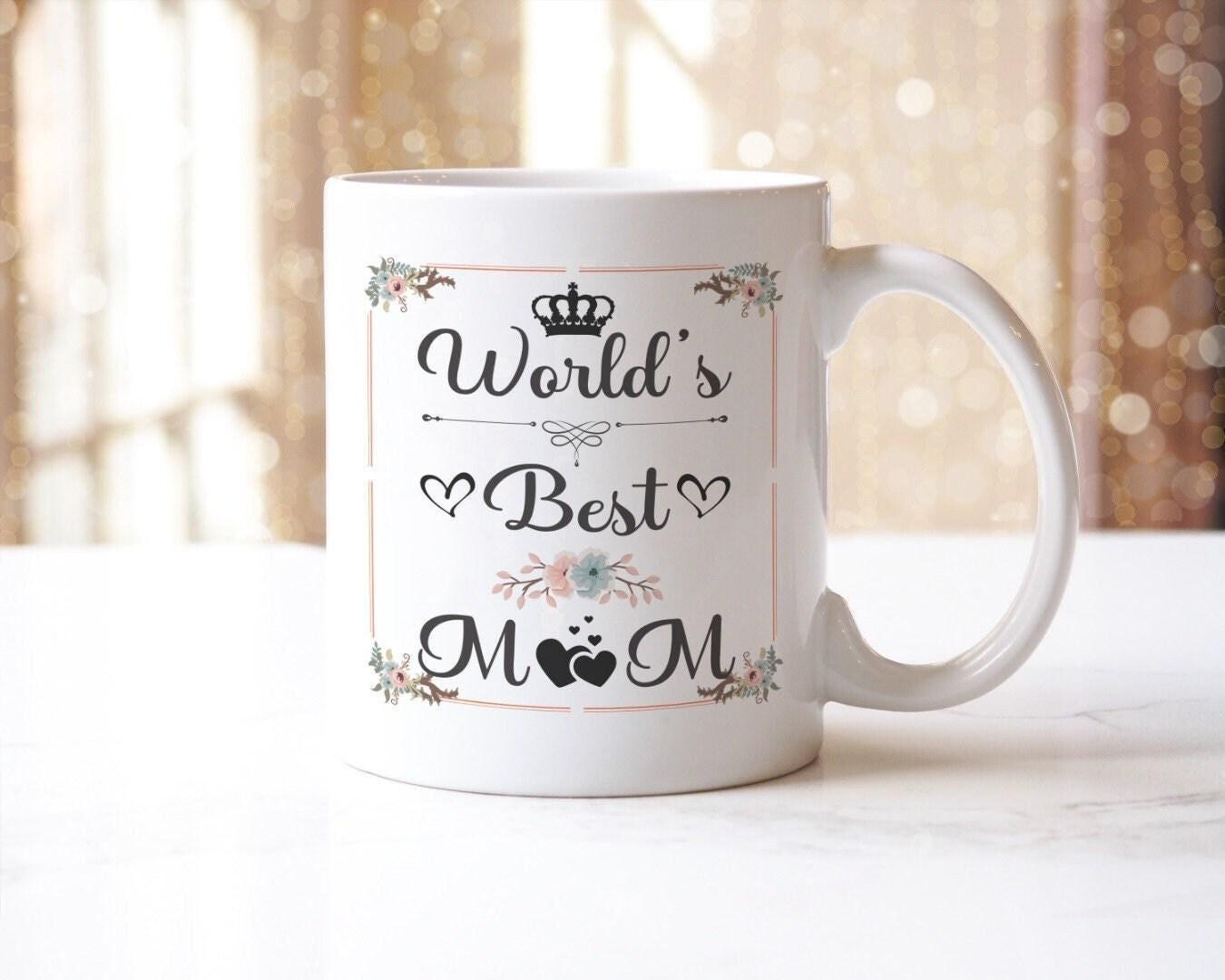 Worlds Best Mum Sweet Coffee Mug Mothers Day Mums Birthday Tea Cup & Coaster