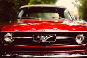Ford Mustang Vintage Car Poster Print - Classic American Muscle