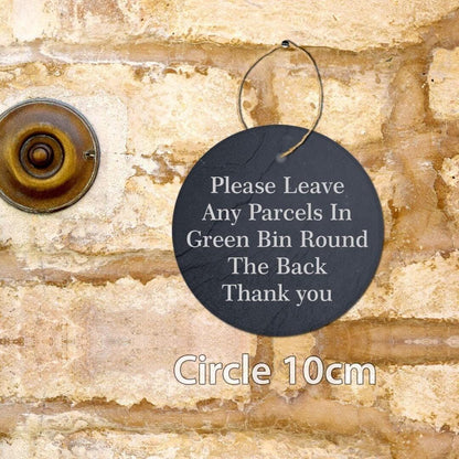 Personalised Slate Plaque Home Door Gate Sign Laser Engraved Stone Wall Art Gift