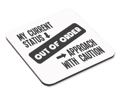 Out Of Order Mug & Coaster Set Funny Sarcastic Birthday Office Boss Coffee Gift