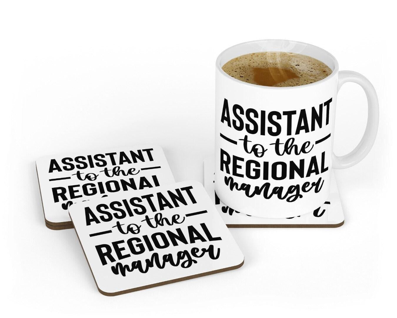 Funny Assistant To The Regional Manager Office Workspace Novelty Mug & Coaster Coffee Tea Cup Gift