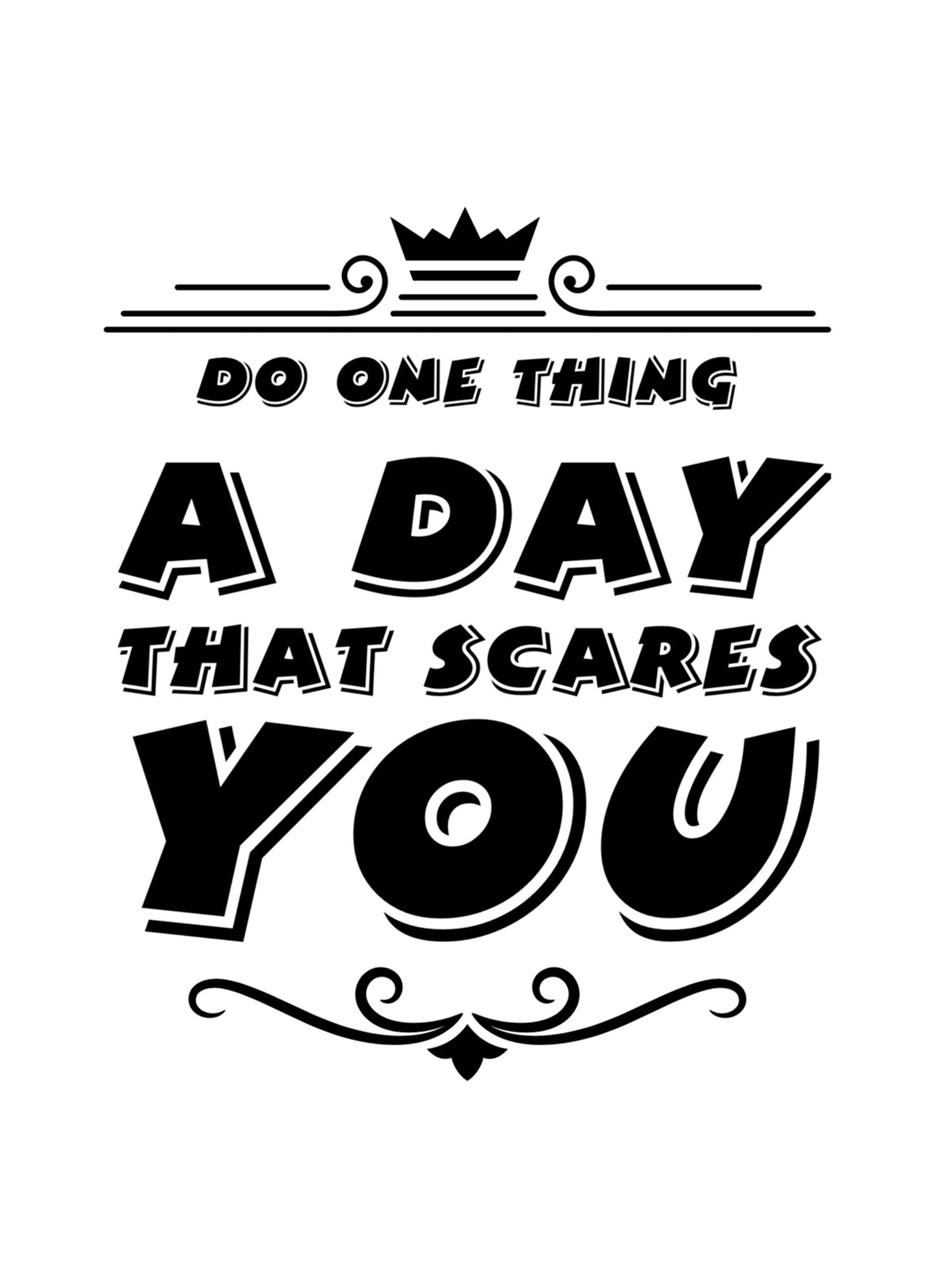 Do One Thing A Day Motivational Inspirational Love Positive Quote Poster Wall