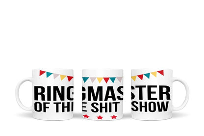 Ringmaster Of Shit Show Mug & Coaster Gift Set Funny Present For Boss Coffee Cup
