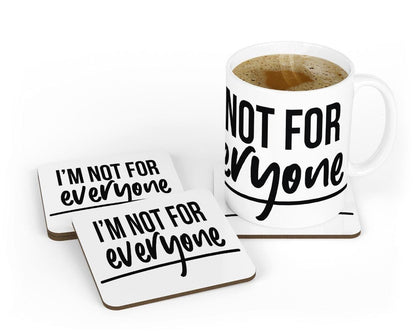 Not For Everyone Mug & Coaster Set Camping Funny Birthday Christmas Coffee Gift