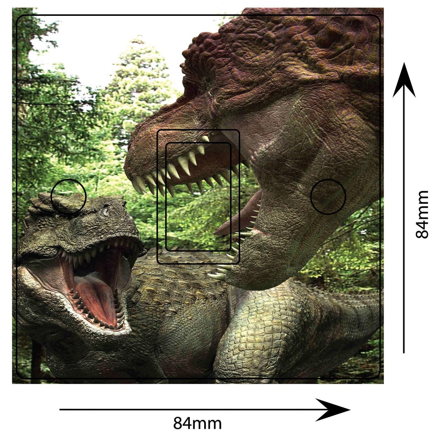 T Rex Dinosaur Light Switch Sticker Cover Vinyl Skin Wall Decal Decor