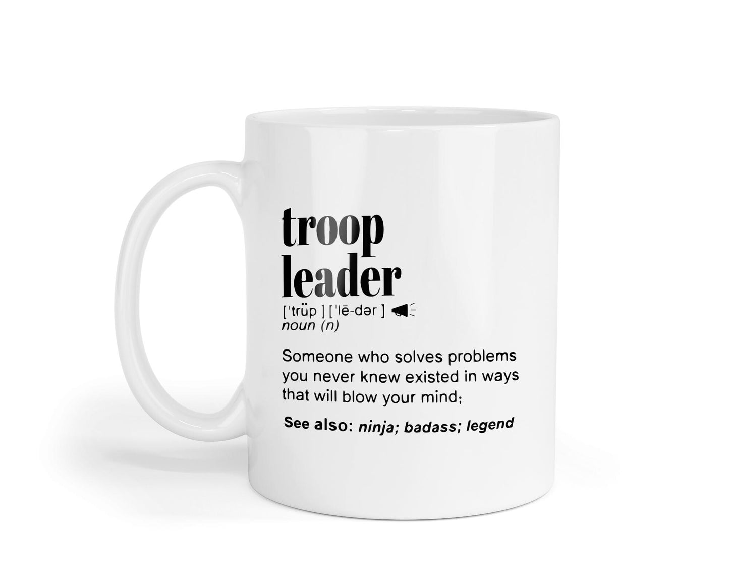 Troop Leader Mug: Scout Coffee Cup - Appreciation Gift