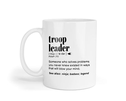 Troop Leader Mug: Scout Coffee Cup - Appreciation Gift