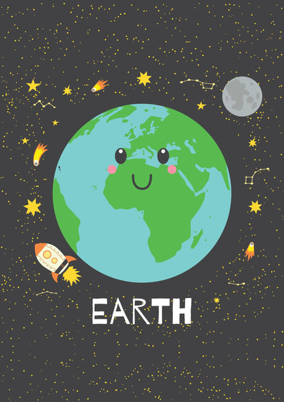 Solar System Sun Earth Planets Home Schooling Learning Educational Posters