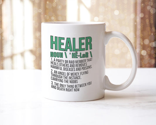 Healer Mug: Funny Angel of Mercy Coffee Cup - UK Made
