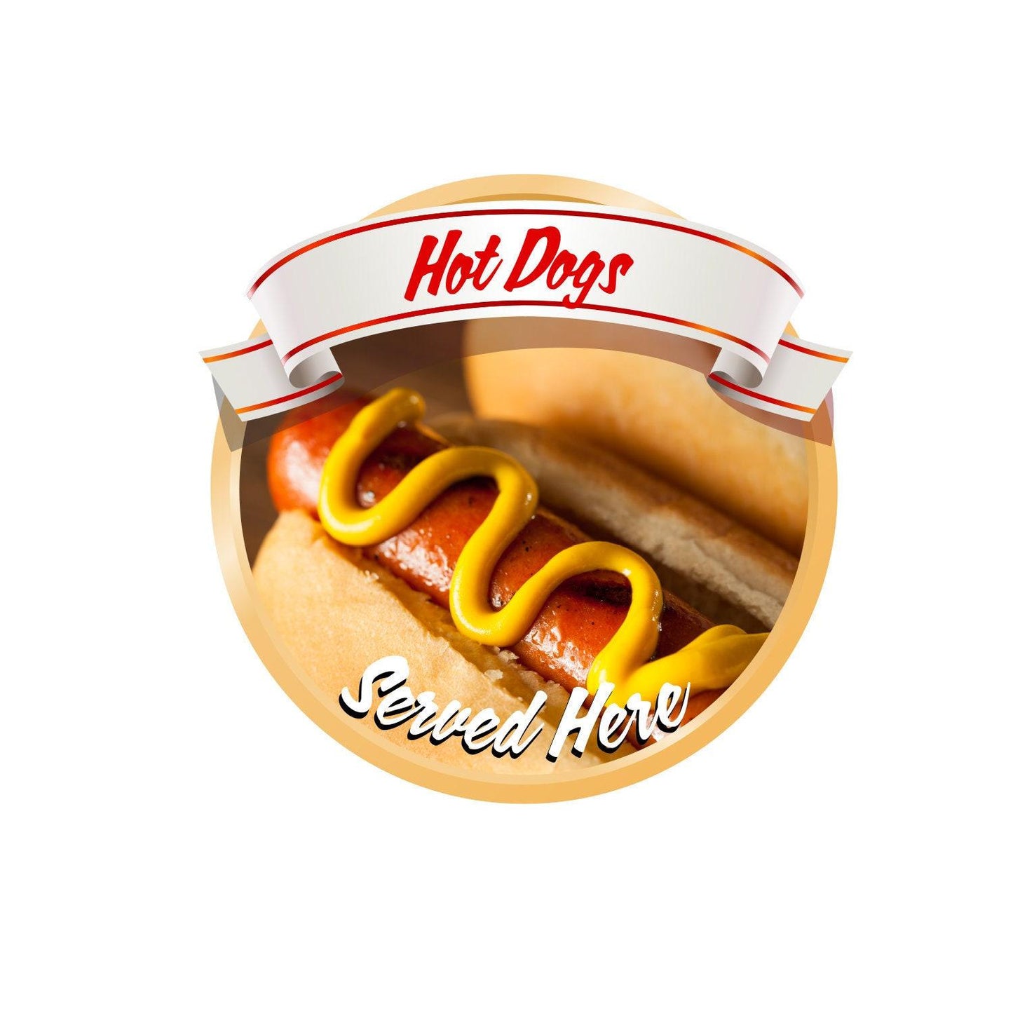 Hot Dogs Catering Window Cafe Shop Restaurant Sticker Sign Pos Decal