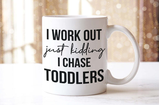 I Chase Toddlers Childcare Childminder Mum Nursery Assistant Mug & Coaster Set Funny Nursery Gift