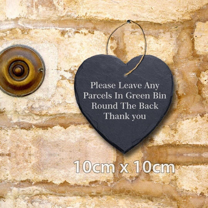 Personalised Slate Plaque Home Door Gate Sign Laser Engraved Stone Wall Art Gift