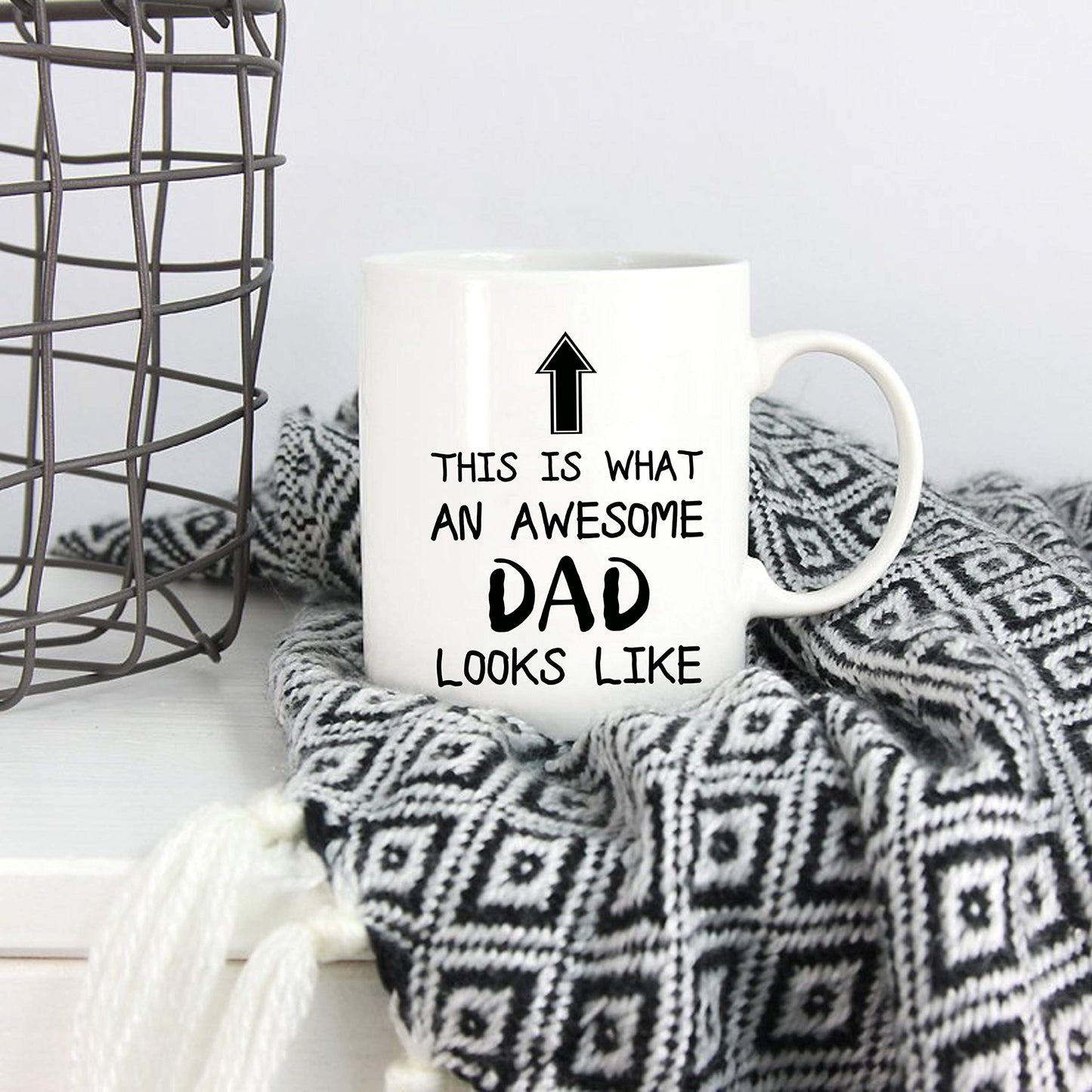 Funny Dad | Ceramic Coffee Mug | Father's Day Gift | Stylish Printed Design | Tea & Coffee Cup | 11oz