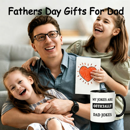 New Dad fathers day mug | Ceramic Coffee Mug | Father's Day Gift | Stylish Printed Design | Tea & Coffee Cup | 11oz | Black Two-Tone Design