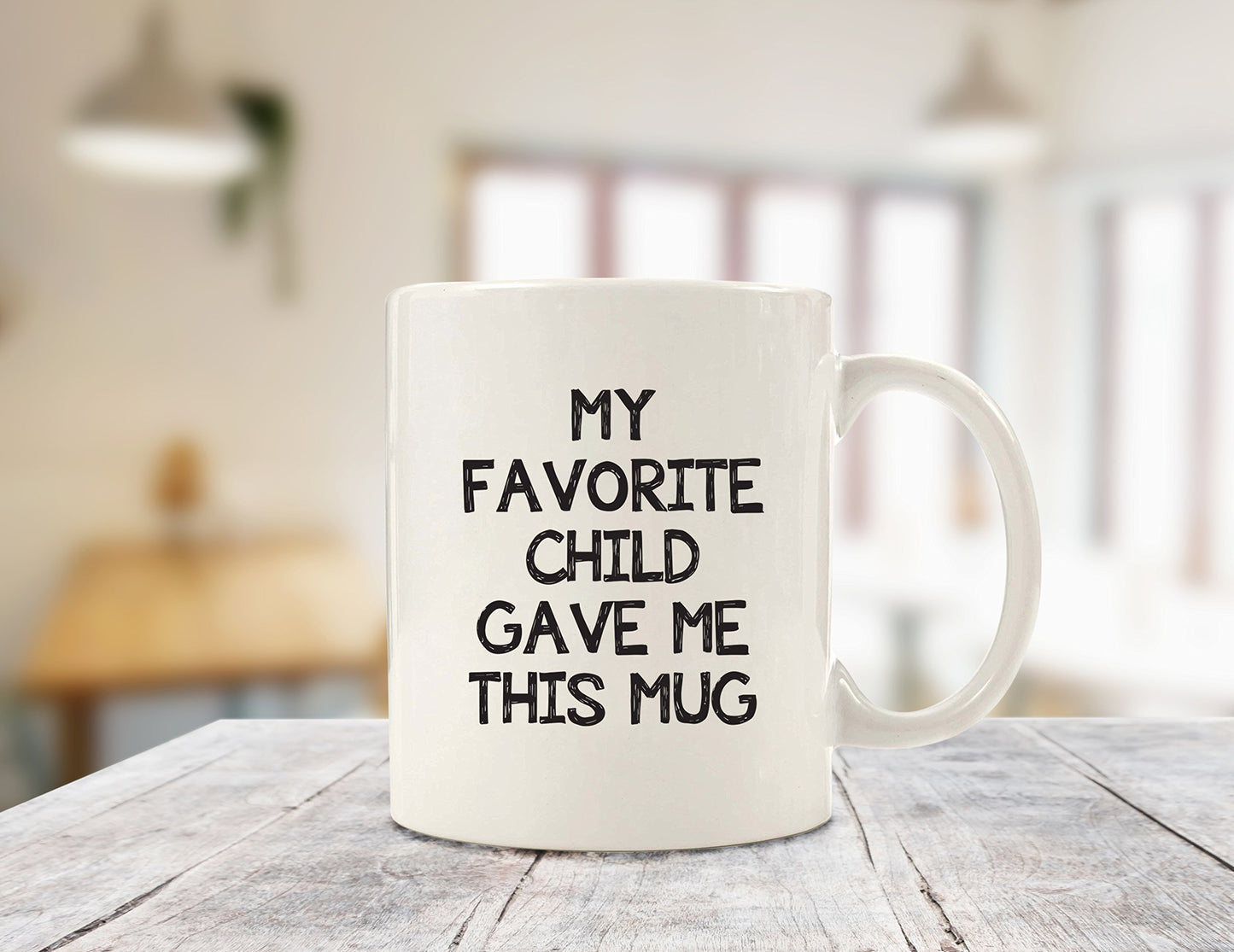 My Favorite Child Gave Me This Funny | Ceramic Coffee Mug | Father's Day Gift | Stylish Printed Design | Tea & Coffee Cup | 11oz